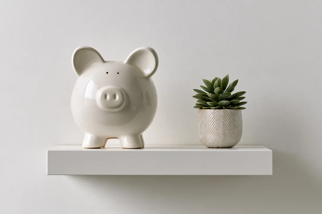 Piggy bank representing a small personal loan for minor expenses